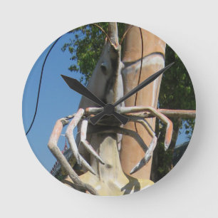 Herr Crustacean AKA Lobster Leiter ... Buddhist He Runde Wanduhr