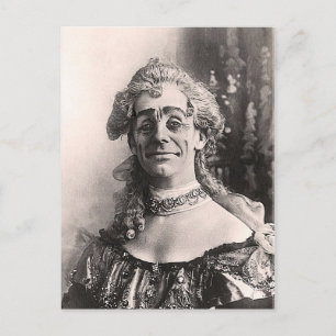 Herr Dan Leno als Mother Goose Postkarte