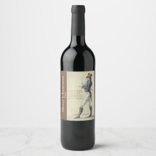 Herr Darcy Personalized Wine Label Jane-Austen Weinetikett