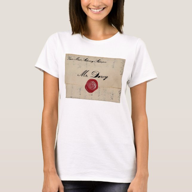 Herr Darcy Regency Love Letter T-Shirt (Vorderseite)