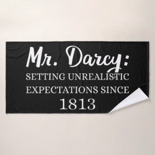 Herr Darcy: Unrealistische Erwartungen seit 1813 I Badhandtuch Set