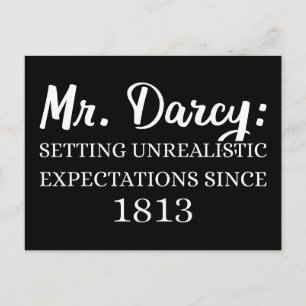 Herr Darcy: Unrealistische Erwartungen seit 1813 I Postkarte
