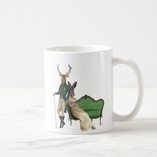 Herr Deer und Frau Rabbit 2 Kaffeetasse (Rechts)