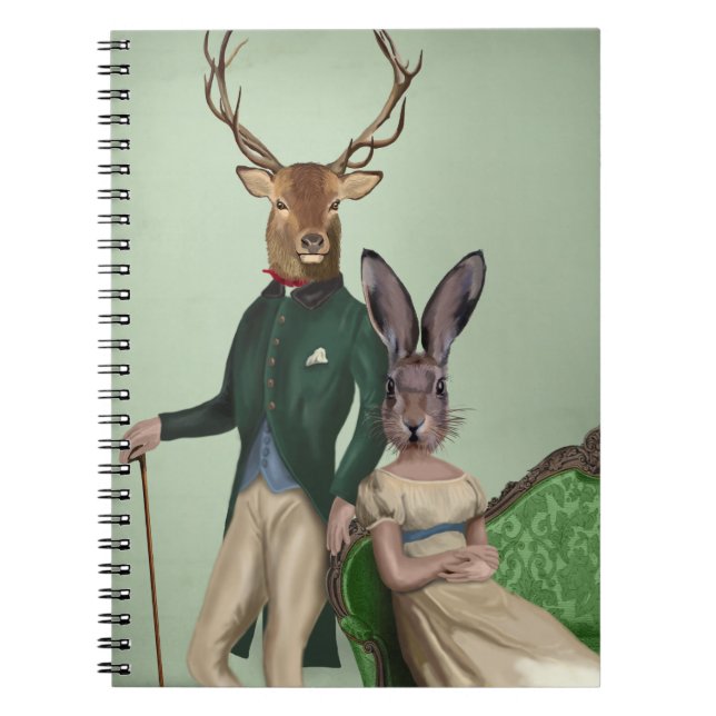 Herr Deer und Frau Rabbit 2 Notizblock (Vorderseite)