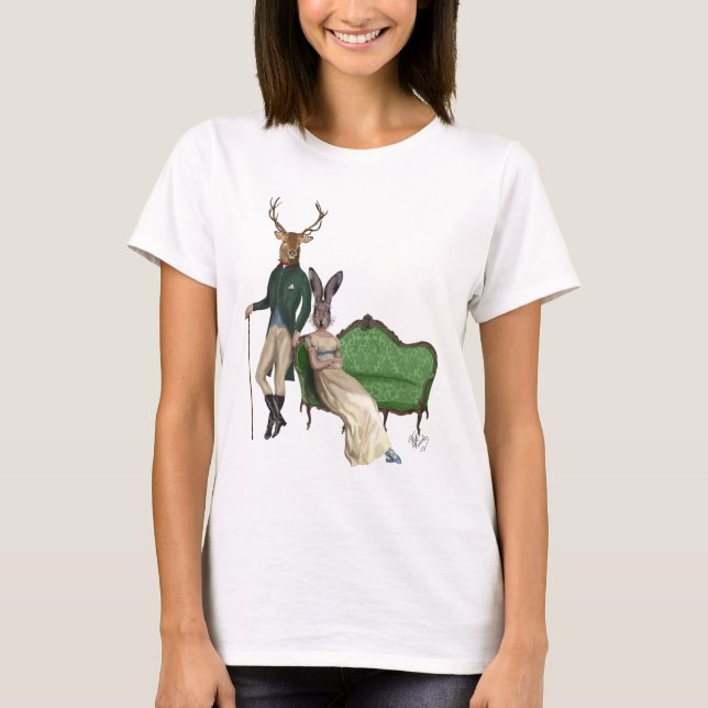 Herr Deer und Frau Rabbit T-Shirt (Vorderseite)