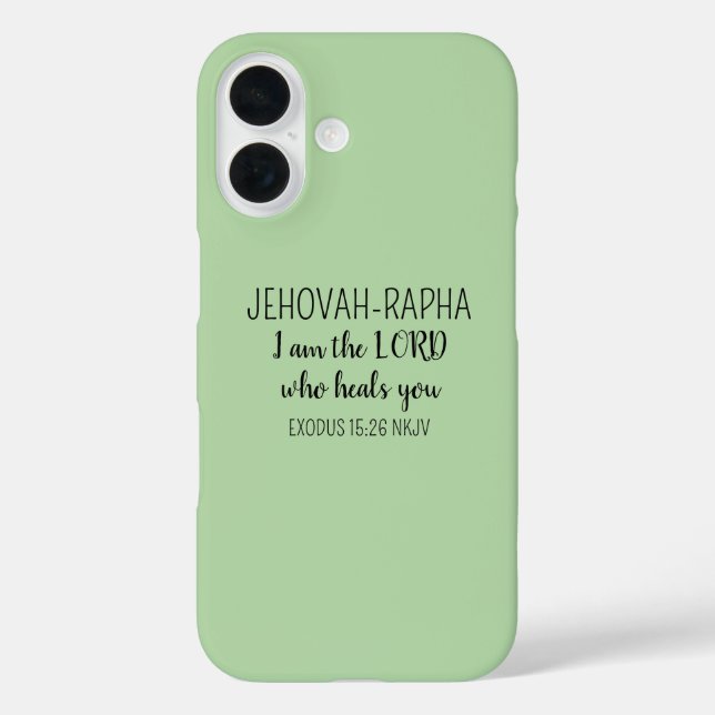 Herr, der heilt, hellgrün, einfache christliche Case-Mate iPhone hülle (Rückseite)