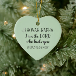 Herr, der heilt, hellgrün, einfache christliche keramik ornament