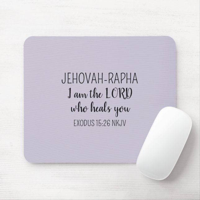 Herr, der heilt, helllila einfaches Christentum Mousepad (Mit Mouse)