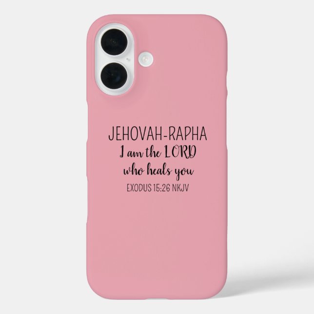 Herr, der heilt, Pink einfaches Christentum Case-Mate iPhone Hülle (Rückseite)
