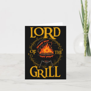 Herr des Grills BBQ Daddy Nerd-Vater lustiger Vate Karte