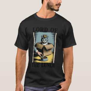 Herr des Mittagessens Katzenliebhaber Katze in Box T-Shirt
