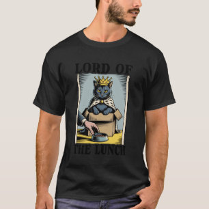 Herr Des Mittagessens Katzenliebhaber Katze In Box T-Shirt