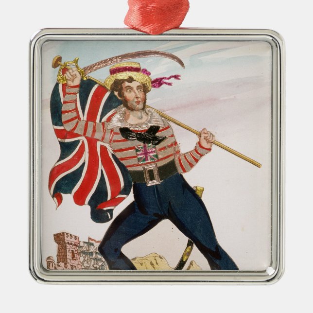 Herr E.F. Saville als 'Gewerkschafts-Jack Silbernes Ornament (Vorne)
