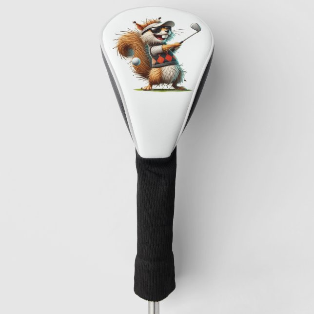 Herr Eichhörnchen Golf Headcover (Vorderseite)