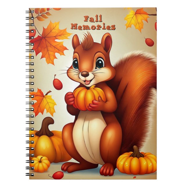 Herr Eichhörnchen Notizbuch Notizblock (Vorderseite)