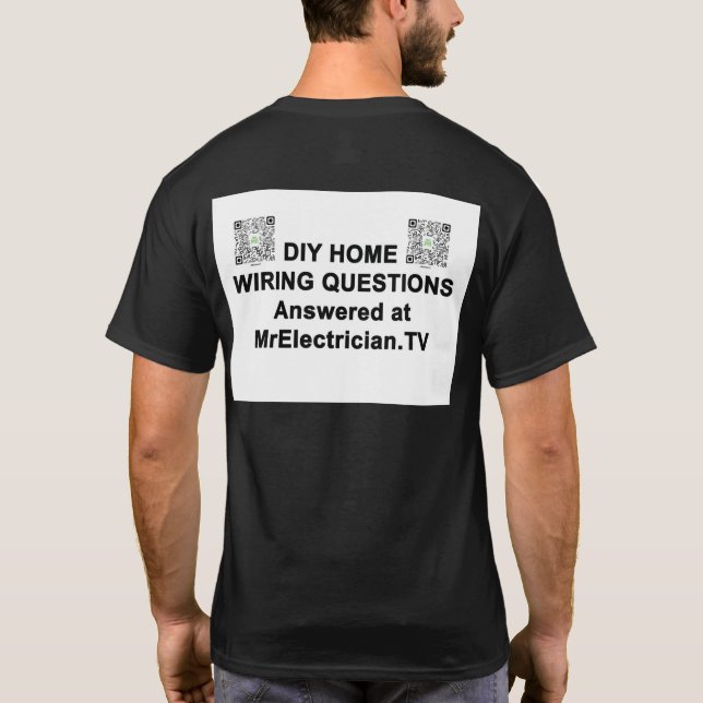 Herr Electrician Promotional Tee Shirt (Rückseite)