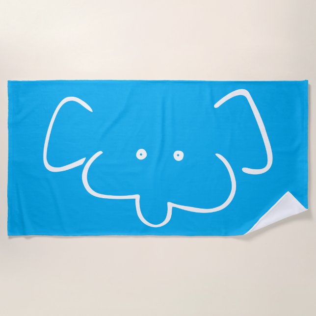 Herr Elephant Strandtuch (Vorderseite)