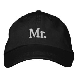 Herr Embroibestickter Black Baseball Hat Cap: Mist Bestickte Baseballkappe