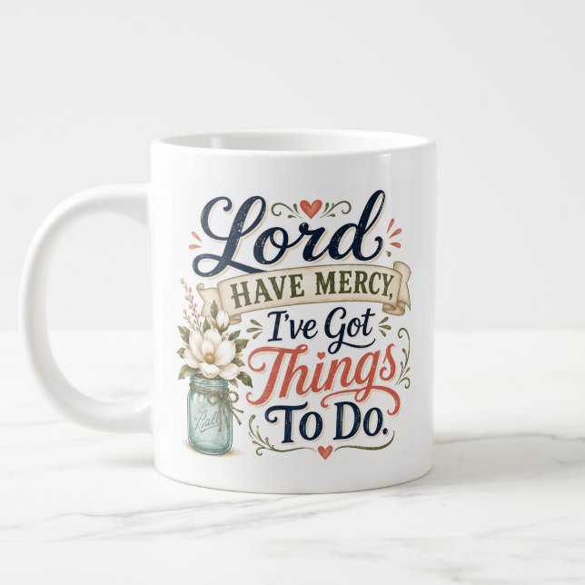 Herr, erbarme dich, Jumbo-Tasse (Links)