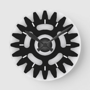 Herr Fix It Gear Clock Runde Wanduhr