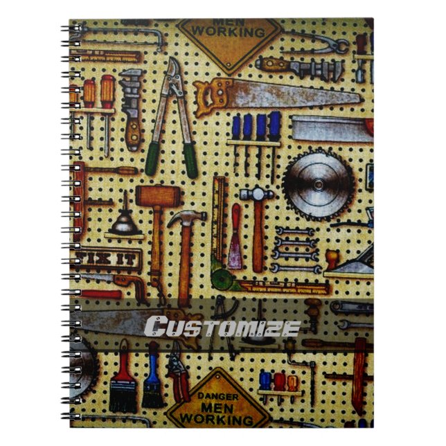 Herr Fix It Handyman Tools Notizblock (Vorderseite)