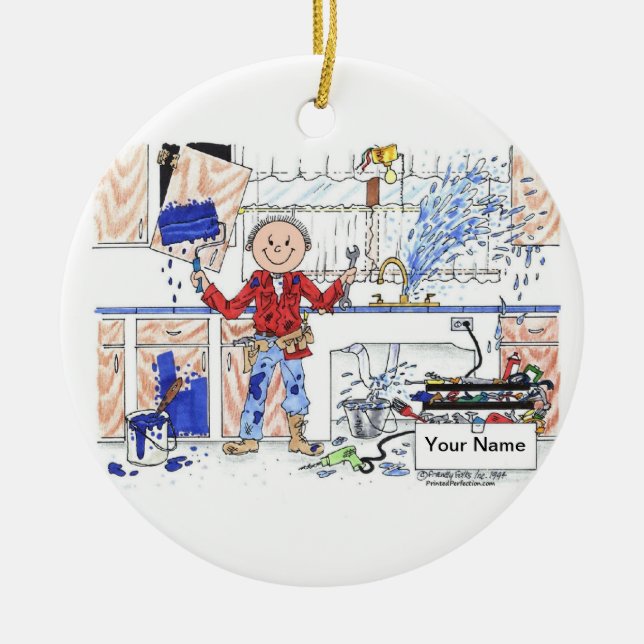 Herr Fix It Keramikornament (Vorne)