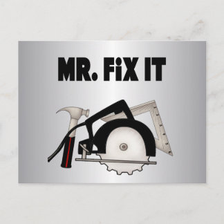 Herr Fix It Postkarte
