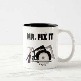 Herr Fix It Zweifarbige Tasse