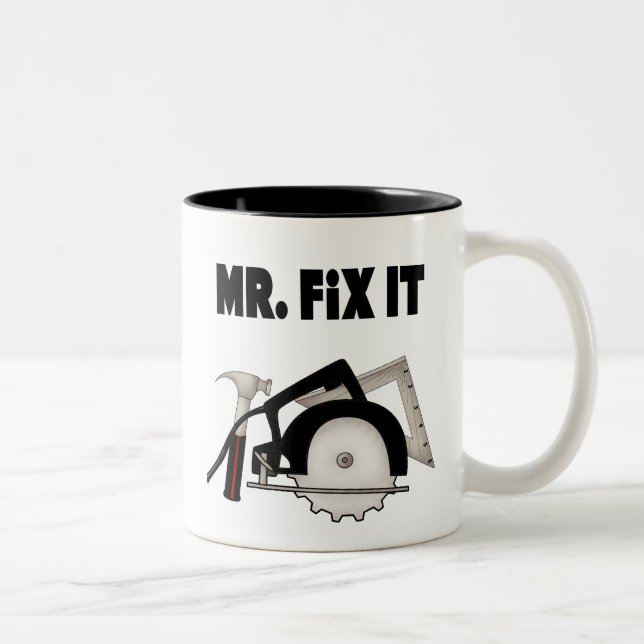 Herr Fix It Zweifarbige Tasse (Rechts)