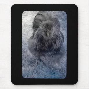 Herr Fluffy Silkie Rooster 2 Mousepad