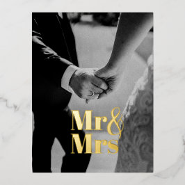 Herr & Frau Card Folien Feiertagspostkarte