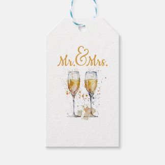 Herr & Frau Champagne Celebration Geschenkanhänger