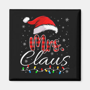 Herr Frau Claus Weihnachten Paare Passende Seine U Magnet