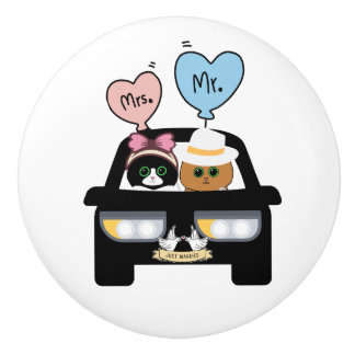 Herr & Frau Couple Keramikknauf