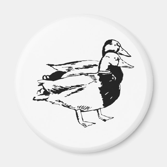 Herr & Frau Duck Magnet (Vorne)