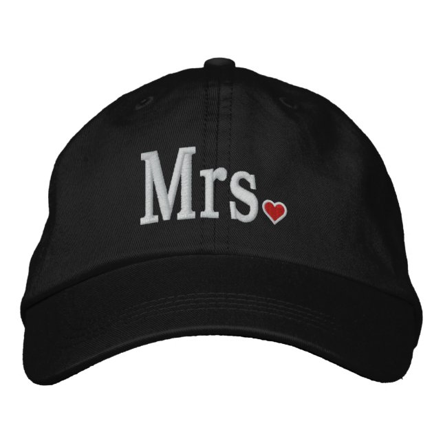 Herr & Frau Embroidery bestickte Cap Baseballkappe (Vorderseite)