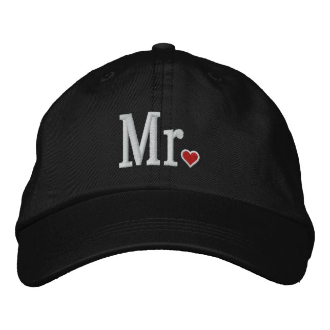 Herr & Frau Embroidery bestickte Cap Bestickte Baseballkappe (Vorderseite)