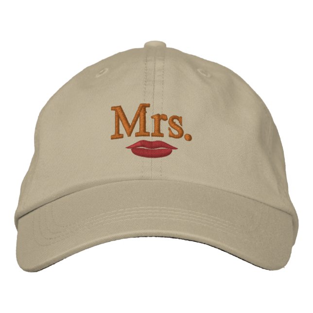 Herr & Frau Embroidery bestickte Cap Kappe (Vorderseite)