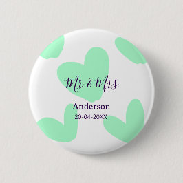 Herr & Frau Familienname Datum Jahr Hochzeitsgesch Button