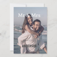 Herr & Frau Familienname Foto Datum Hochzeit Famil