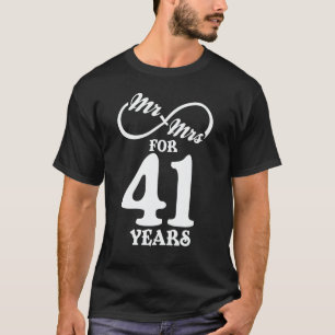 Herr & Frau für 41 Jahre 1. Hochzeitstag T-Shirt