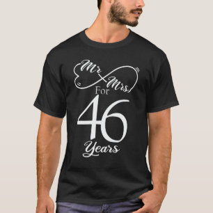 Herr & Frau für 46 Jahre 1. Hochzeitstag T-Shirt