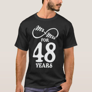 Herr & Frau für 48 Jahre 1. Hochzeitstag T-Shirt