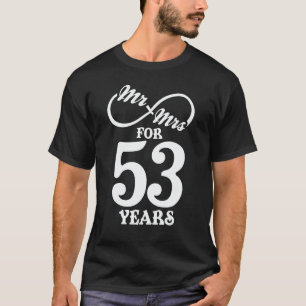 Herr & Frau für 53 Jahre 1. Hochzeitstag T-Shirt