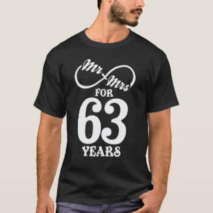 Herr & Frau für 63 Jahre 1. Hochzeitstag T-Shirt