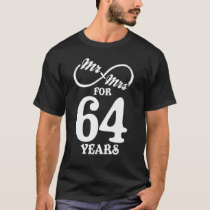 Herr & Frau für 64 Jahre 1. Hochzeitstag T-Shirt