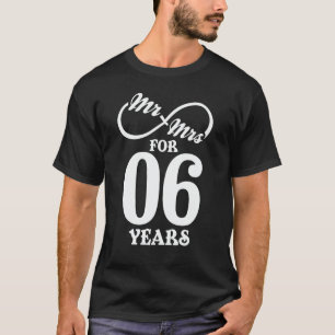 Herr & Frau für 6 Jahre 1. Hochzeitstag T-Shirt
