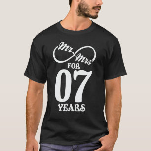 Herr & Frau für 7 Jahre 1. Hochzeitstag T-Shirt
