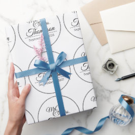 Herr Frau Hochzeitstag Geschenkpapier