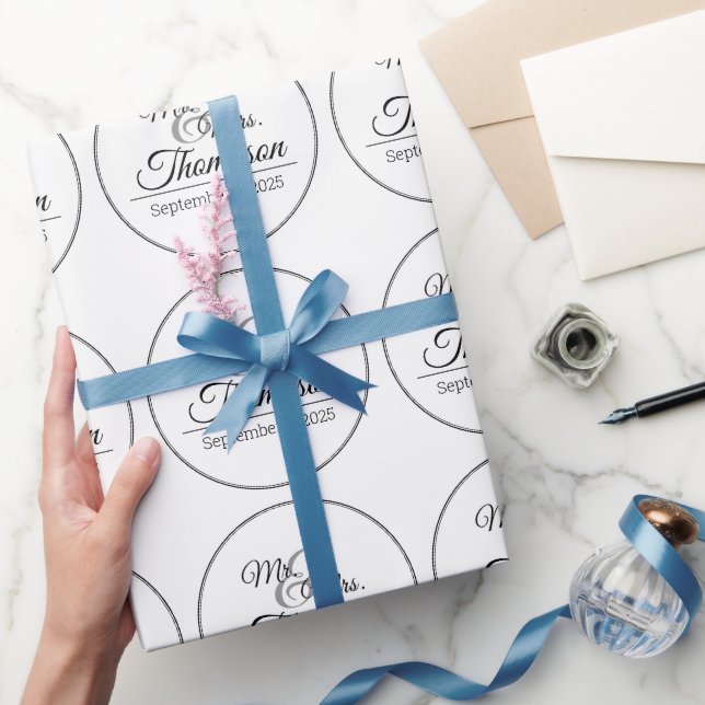 Herr Frau Hochzeitstag Geschenkpapier (Schenken)